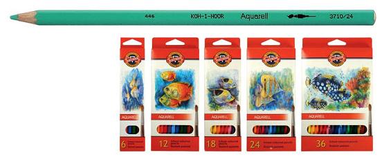 3715 Акварельные цветные карандаши Mondeluz 6 шт